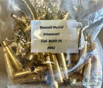 N.100 PPU bossoli nuovi innescati 8x57JS
