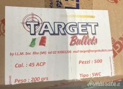 palle ramate Target Bullets 45 acp - 200 grani SWC