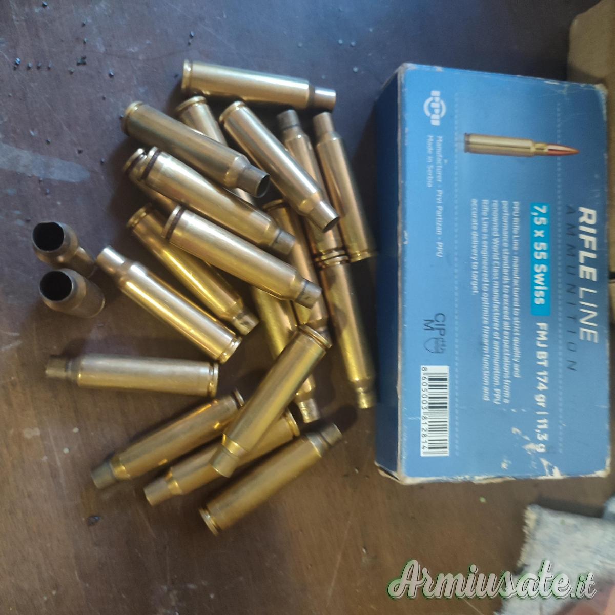 Bossoli 7.5 x 55 swiss Bossoli 7.5 x 55 swiss