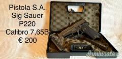 PISTOLA S.A., SIG SAUER, P220, CAL.  7.65 B.