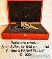 RARO REVOLVER, SMITH & WESSON, 940 CENTENNIAL, CAL. 9 PARA