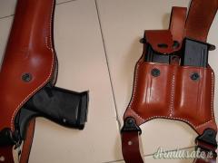 Fondina ascellare Desert Eagle Magnum Research Cuoio handmade made in Italy
