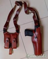 Fondina ascellare Desert Eagle Magnum Research Cuoio handmade made in Italy