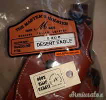 Fondina ascellare Desert Eagle Magnum Research Cuoio handmade made in Italy