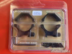 Anelli Contessa acciaio 34mm H8 attacco Picatinny