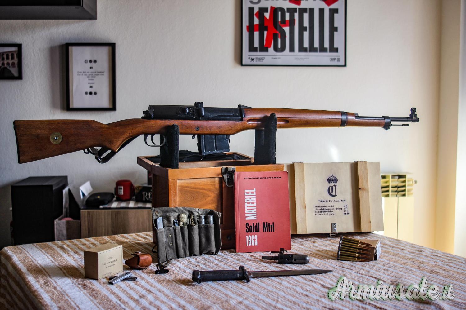 Ljungman Ag m/42B Fucile semiautomatico Svedese Ljungman Ag m/42B Fucile semiautomatico Svedese