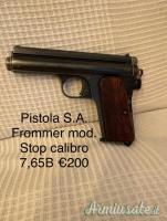 PISTOLA S.A., FROMMER STOP, CALIBRO 7.65 B.