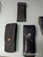 fondina in cuoio (Beretta 92/98) + porta caricatori e porta manette