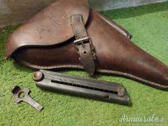 Fondina mauser P08 + caricatore + chiavetta ww1