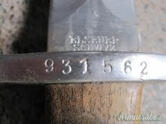 Baionetta per Schmidt Rubin K11 e K31 marcata Elsener Schwyz.
