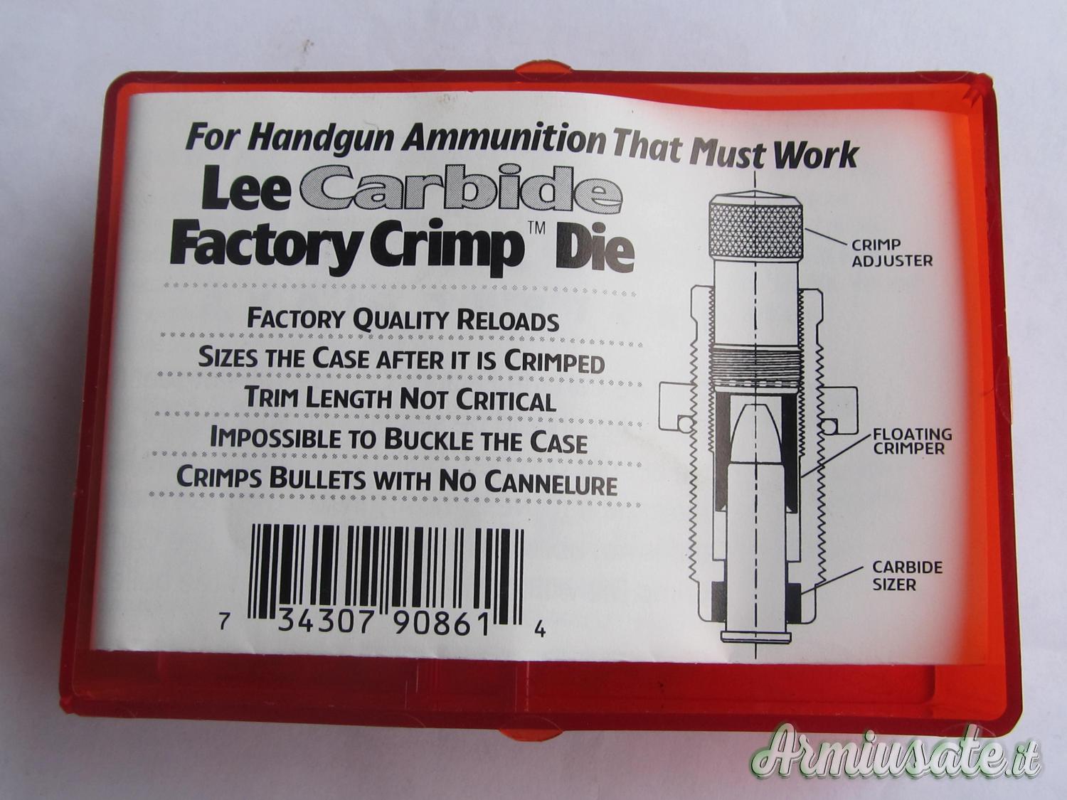 Lee Carbide Factory Crimp Die 357/44 Mag. Lee Carbide Factory Crimp Die 357/44 Mag.