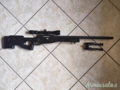 Fucile softair AGM Mauser L96 0,99 Joule Nero