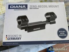 Diana 52 4.5/.177 con attacco ottica ammortizzato originale DIANA e altri accessori.