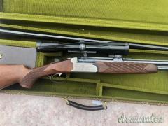 Sovrapposto combinato Zoli cal 20 6.5x57 con canne ricambio cal 20 e valigetta condizioni ottime