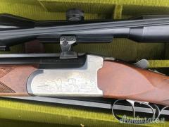 Sovrapposto combinato Zoli cal 20 6.5x57 con canne ricambio cal 20 e valigetta condizioni ottime
