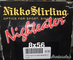 Nikko stieling 8x56 nighteater-30 ret mil dot tubo da 30 mm