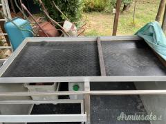 Trasportino/Gabbia in alluminio per trasporto cani