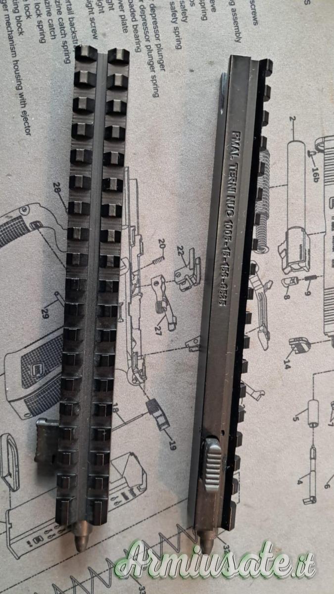 Slitte Picatinny per beretta AR70 90 Slitte Picatinny per beretta AR70 90