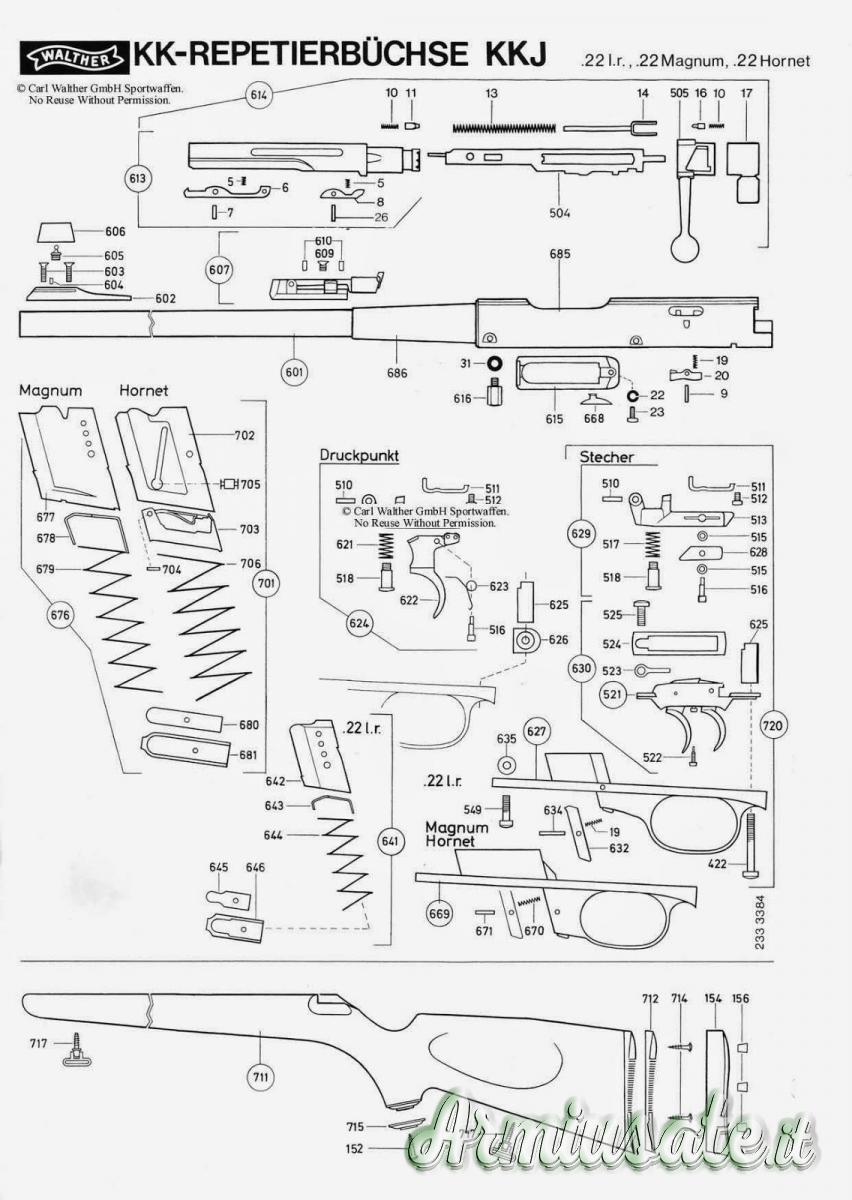 Cerco percussore carabina Walther KKJ Cerco percussore carabina Walther KKJ