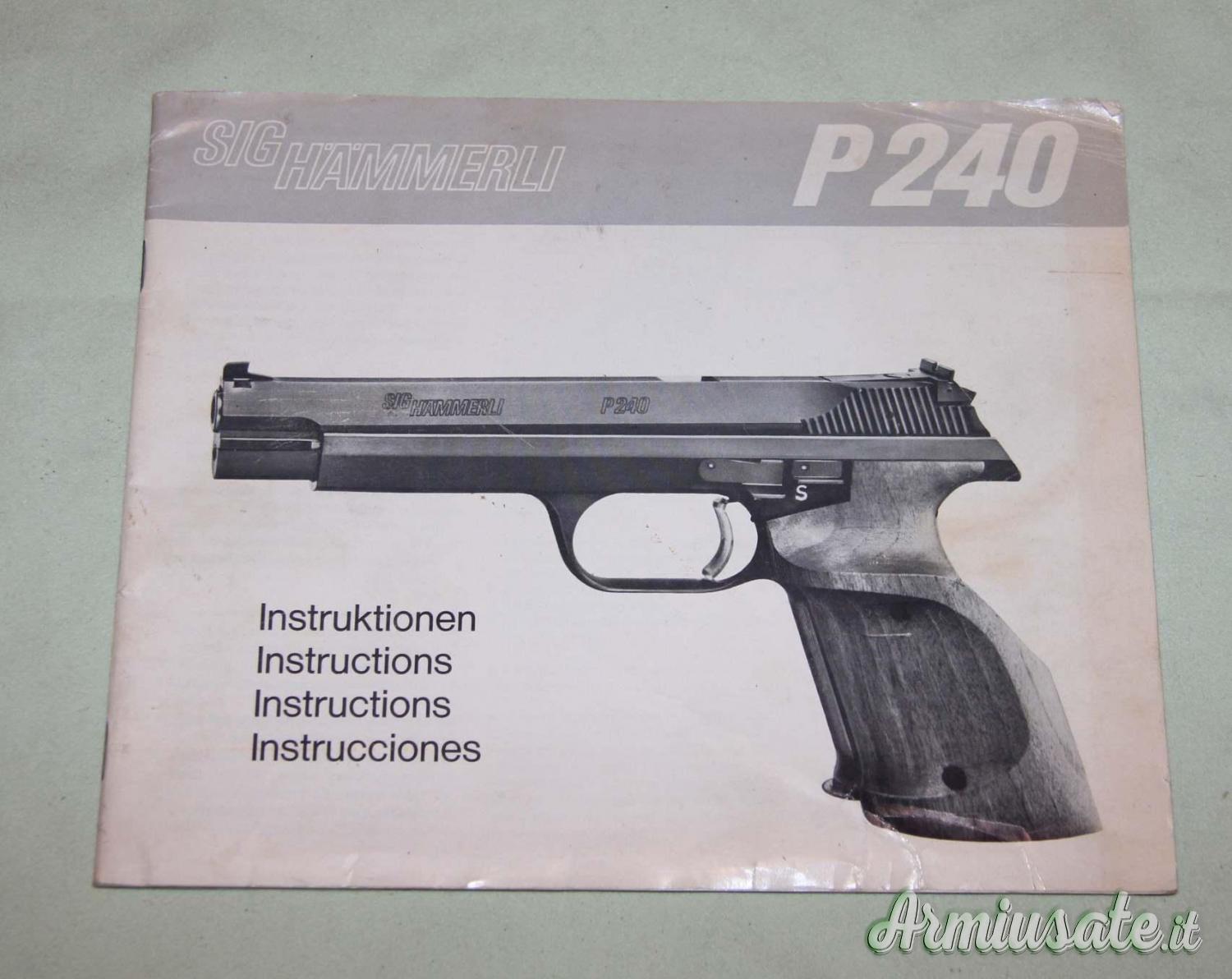Sig Hammerli P240 Manuale Sig Hammerli P240 Manuale