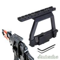 KIT STAFFA E SLITTA RAIL OTTICA PER AK47, TYPE56, AK74