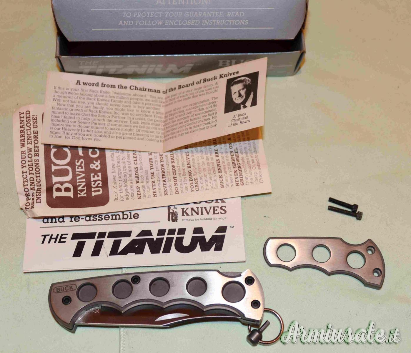 Coltello Buck 186 The Titanium Vintage Coltello Buck 186 The Titanium Vintage