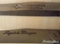 Tre coltelli Laguiole da collezione tascabili Francia