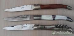 Tre coltelli Laguiole da collezione tascabili