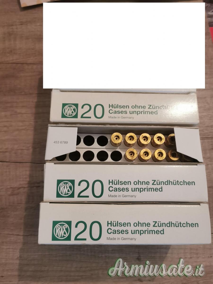 71 BOSSOLI NUOVI RWS CALIBRO 7.5X55 71 BOSSOLI NUOVI RWS CALIBRO 7.5X55