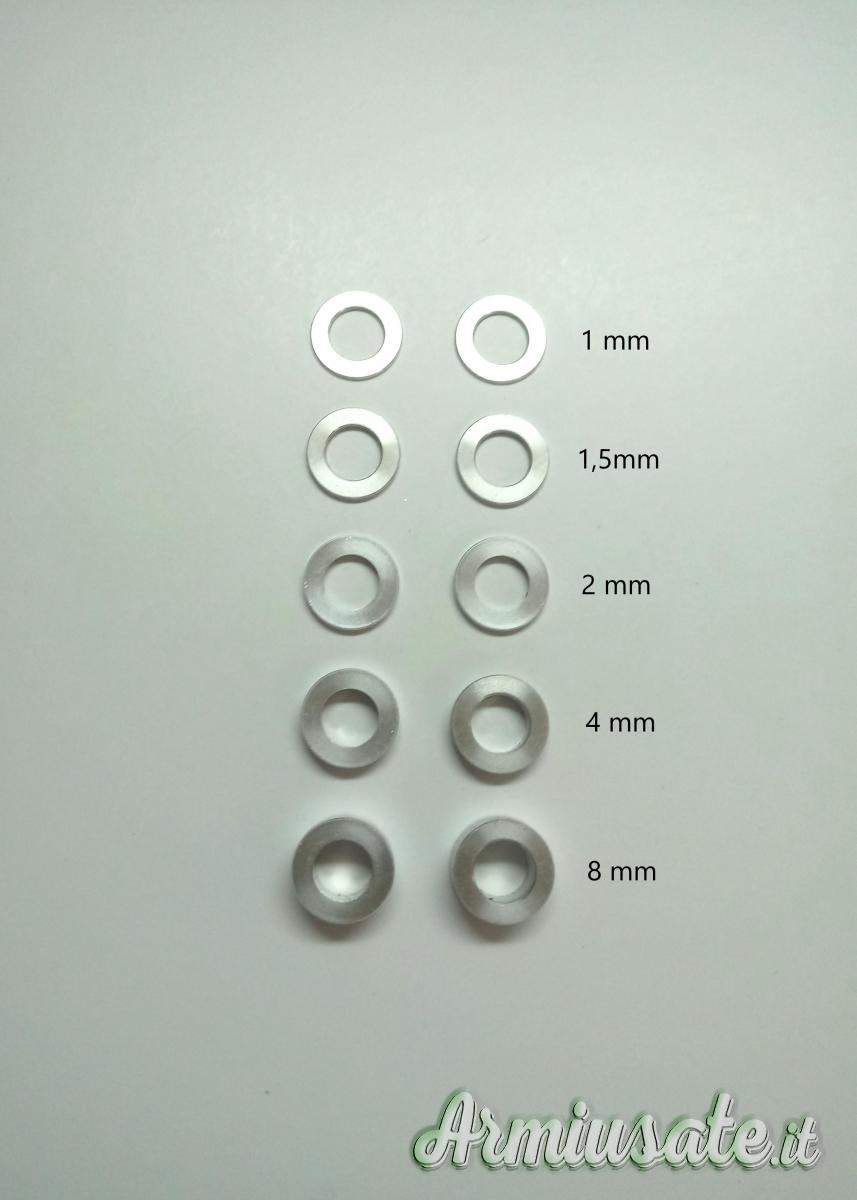 KIT SPESSORI PER REGOLABILI PERAZZI BERETTA RIZZINI FRANCHI BREDA ZOLI KIT SPESSORI PER REGOLABILI PERAZZI BERETTA RIZZINI FRANCHI BREDA ZOLI