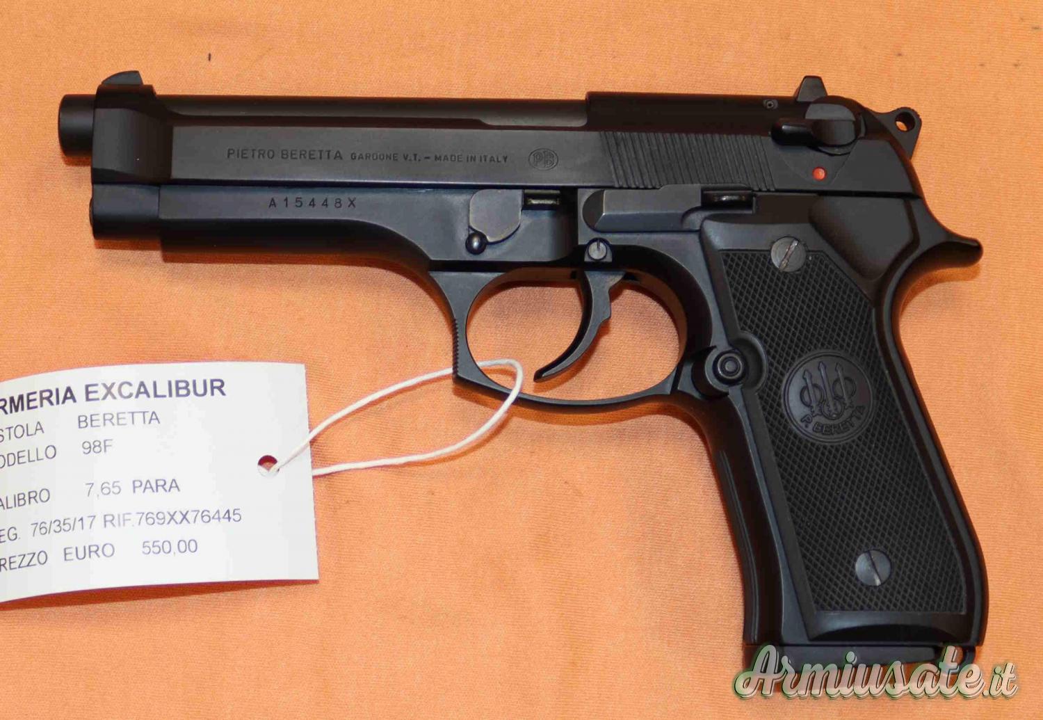Pistola Beretta 98F Cal. 7,65 Para Pistola Beretta 98F Cal. 7,65 Para