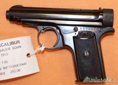 Pistola Sauer Sohn 1913  Cal. 6,35
