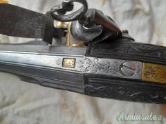Pistola a pietra da ufficiale cavalleria epoca napoleonica