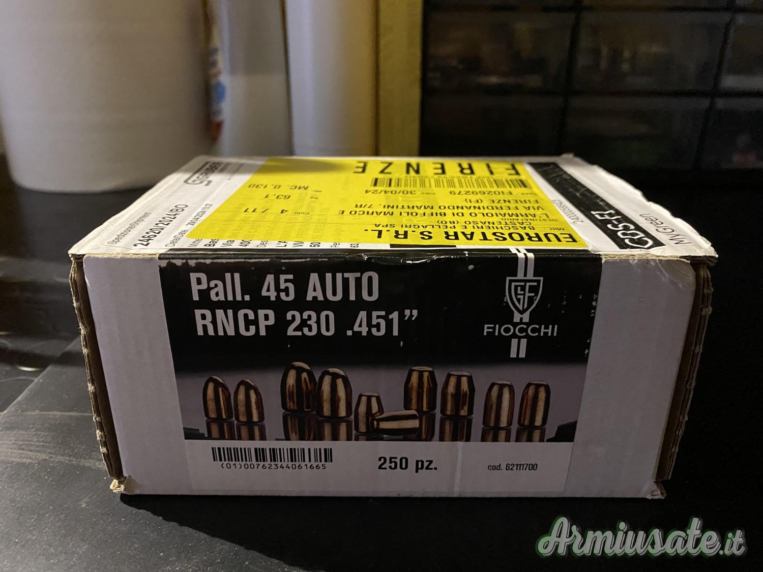 palle 45 ACP Fiocchi palle 45 ACP Fiocchi