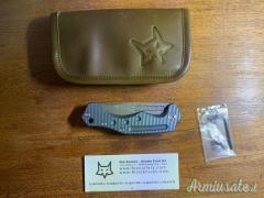 Fox - Desertfox Damascus - Blue Light Titanium - FX-521DLB - coltello chiudibile Fox - Desertfox Damascus - Blue Light Titanium - FX-521DLB - coltello chiudibile