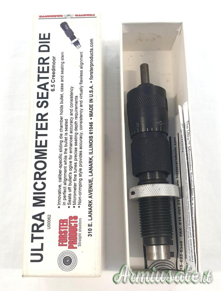 FORSTER Ultra Micrometer Seater Die 6,5 Creedmoor FORSTER Ultra Micrometer Seater Die 6,5 Creedmoor