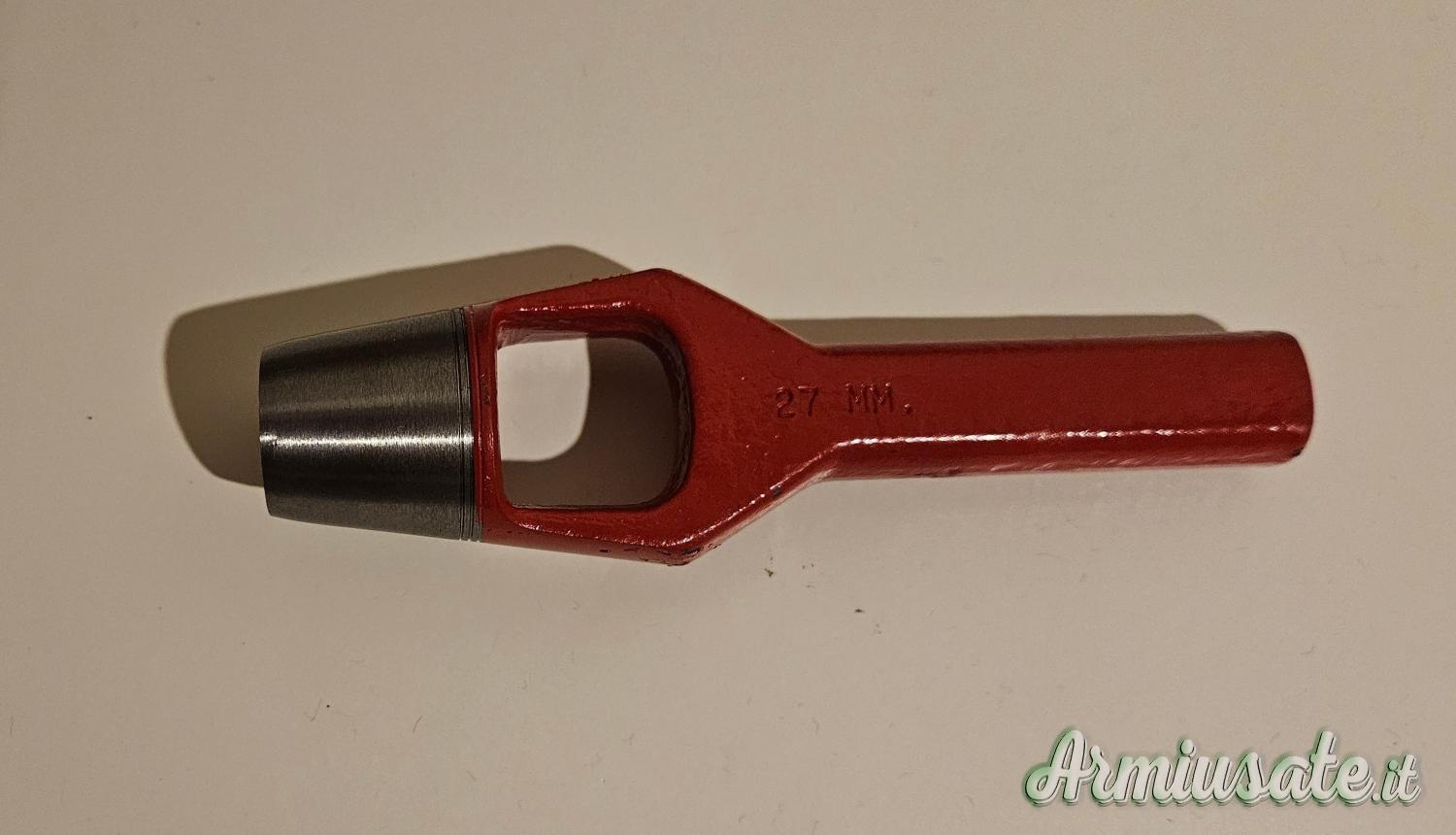 Fustella 27mm per tessuto pezze avancarica Fustella 27mm per tessuto pezze avancarica