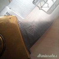 COLTELLO ARTIGIANALE PER FRECCE TRICOLORE RARO  INDIANA ITALY