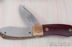 COLTELLO ARTIGIANALE PER FRECCE TRICOLORE RARO  INDIANA ITALY