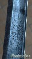 Antico Spadino da Caccia 1700s XVIII secolo Daga Paloscio con fodero Tedesco Austriaco decorato