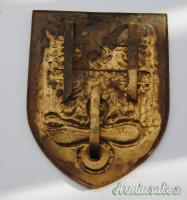 “WARSCHAUSCHILD 1944” – Scudetto da braccio Varsavia tedesco nazista (GERMANIA WW2)
