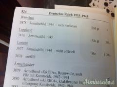 “WARSCHAUSCHILD 1944” – Scudetto da braccio Varsavia tedesco nazista (GERMANIA WW2)