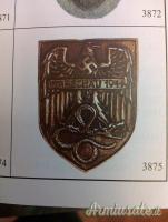 “WARSCHAUSCHILD 1944” – Scudetto da braccio Varsavia tedesco nazista (GERMANIA WW2)