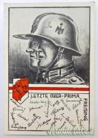 Cartolina tedesca d'epoca nazista “LETZTE OBER-PRIMA” – Rarissima! (GERMANIA WW2)