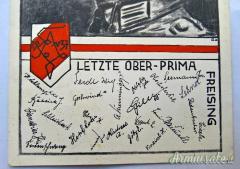 Cartolina tedesca d'epoca nazista “LETZTE OBER-PRIMA” – Rarissima! (GERMANIA WW2)