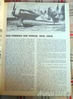 Raro libro - testo illustrato con appendice su la “FINNISH AIR FORCE 1918-1968” (FINLANDIA WW2)