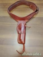 Cinturone Western in cuoio Bruno Holster
