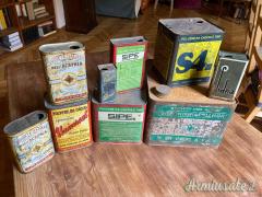 9 Latte di polvere da sparo vuote