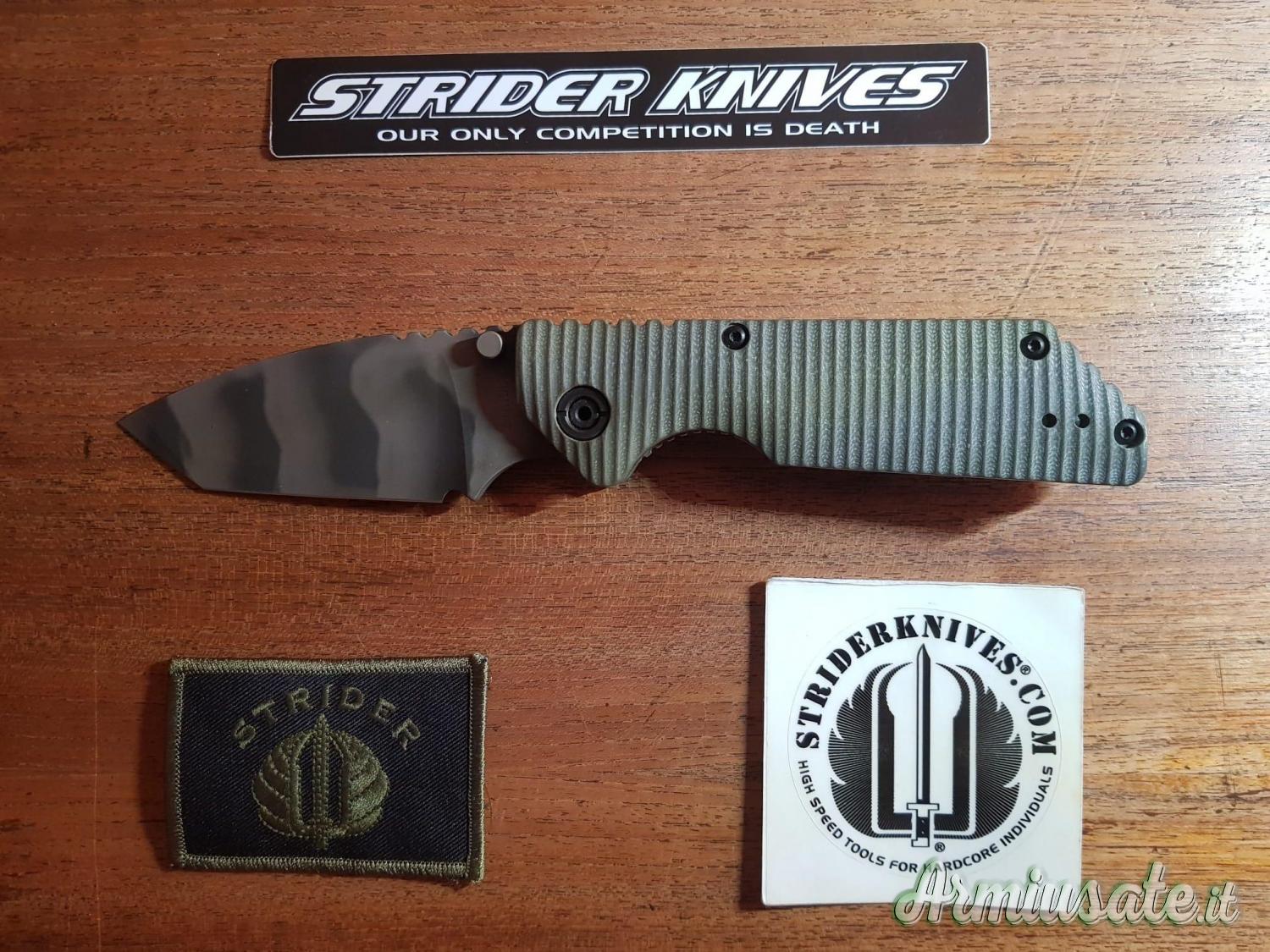 Strider Knives - GB Tiger Stripe OD Green - Coltello nuovo Strider Knives - GB Tiger Stripe OD Green - Coltello nuovo