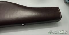 CUSTODIA RIGIDA PER FUCILE DA CACCIA DA COLLEZIONE IN PELLE CUSTODIA RIGIDA PER FUCILE DA CACCIA DA COLLEZIONE IN PELLE